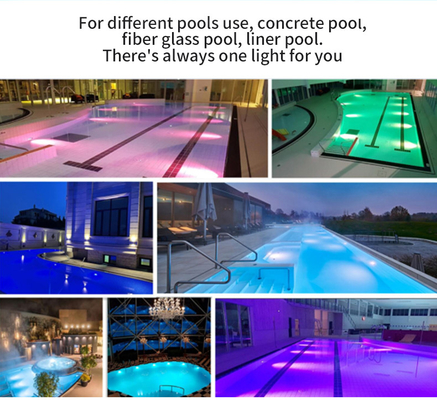 18W LED Sualtı Yüzme Havuzu Işıkları RGB Renk Değişen 12V AC Duvar Sıva Üstü