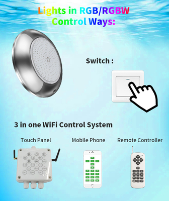 İnce SMD2835 Duvara Monte LED Havuz Işığı 210MM Anahtarı WiFi Kontrolü