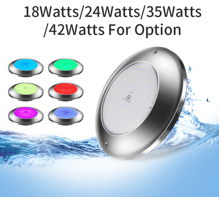 IP68 Suya Dayanıklı Sualtı Yüzme Havuzu Işığı SS316L Renk Değişimi Duvara Monte