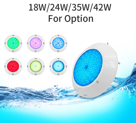 Reçine Dolgulu Yüzme Havuzu Işık Aksesuarları LED Işık IP68 18W 24W 35W