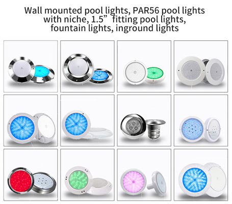 35W 18W 316LSS Duvara Monte LED Havuz Lambası RGB Soğuk Beyaz 230MM